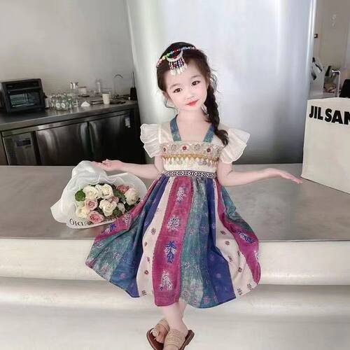 连衣裙哈尼公主夏女童汉服异域风