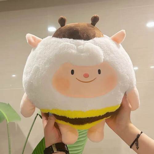 dongdong羊玩偶羊蜜毛绒抱枕礼物