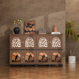 收纳柜家用免安装宝宝衣柜整理儿童衣服零食塑料置物柜卧室储物柜