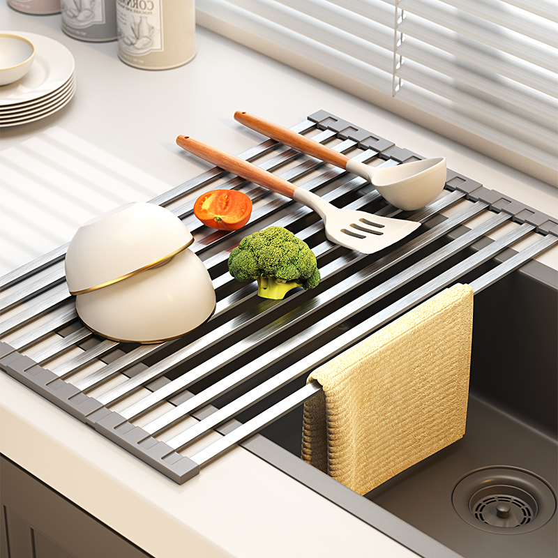 304不锈钢厨房沥水架水槽盖板