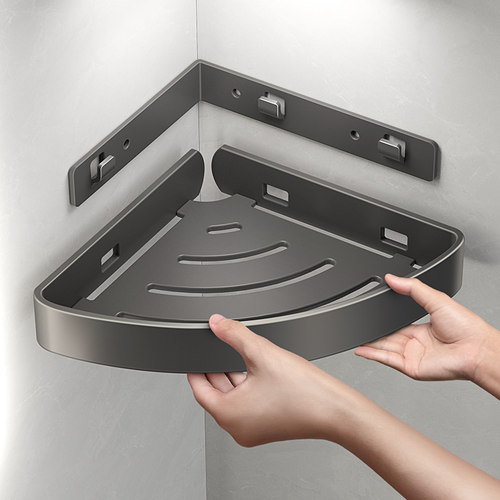 浴室转角三角篮小号置物架壁挂式