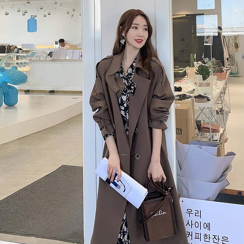 今年流行的大衣大码长款风衣外套女高冷气质2025年新款秋季高级感