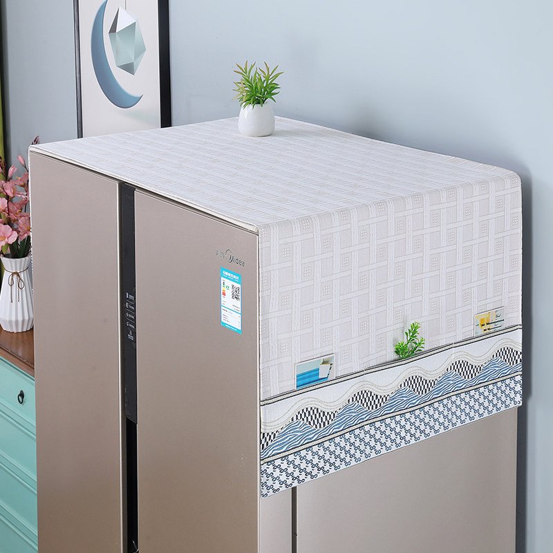 냉장고 방진 천 상단 덮개 천 먼지 커버 드럼 세탁기 커버 전자 레인지 단일 및 이중 도어 냉장고 커버 하이얼