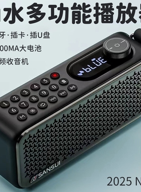 山水新款音箱插卡u盘跳舞太极老喇叭大音量播放器人收音机音响双