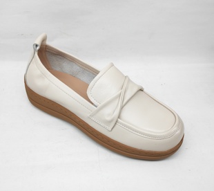 意尔康2024新款专柜女鞋真皮舒适软底平底日常乐福鞋S164AB01787Y