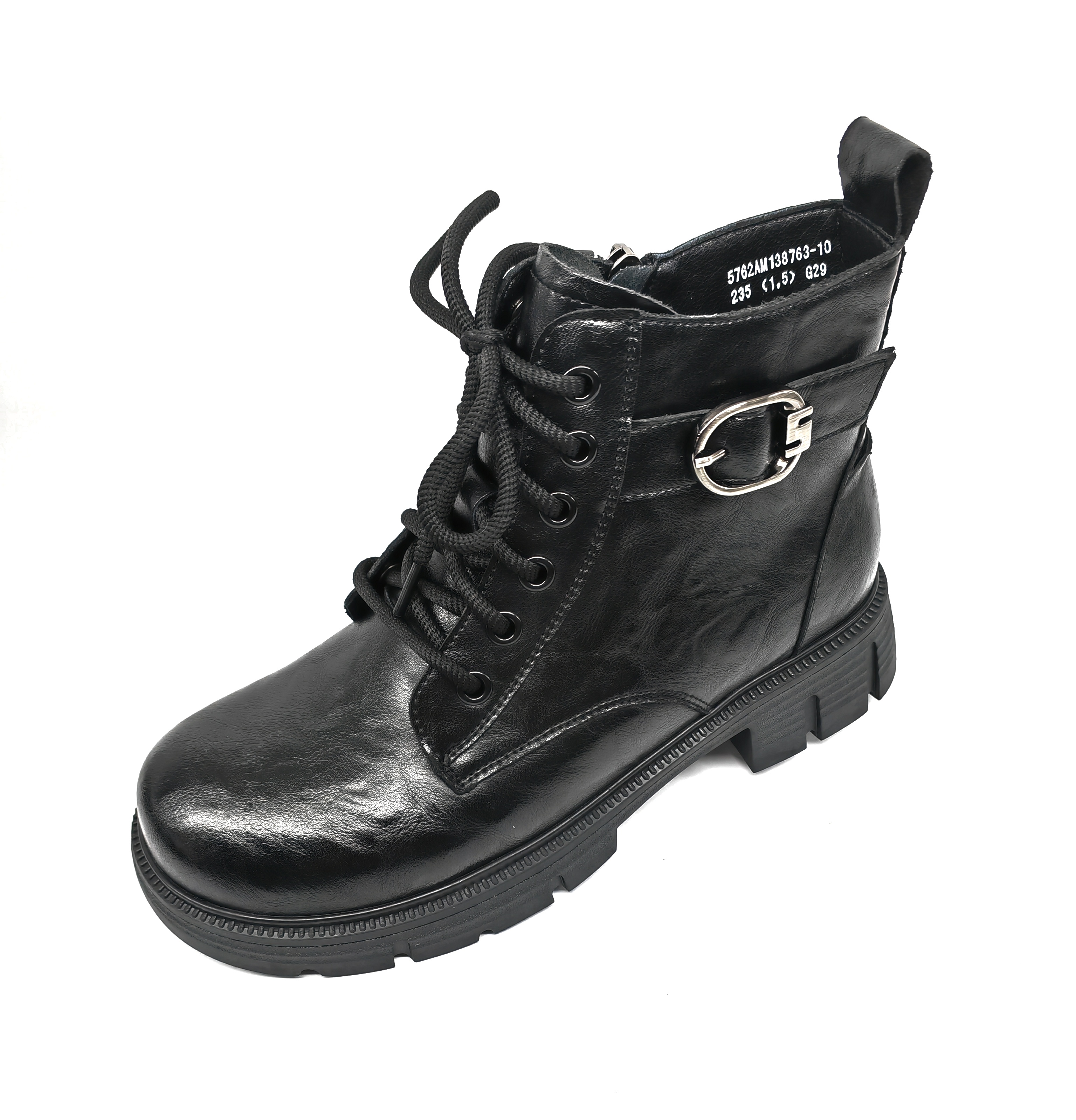 意尔康女靴2025新款时尚百搭休闲鞋女士马丁靴短靴5762AM138763