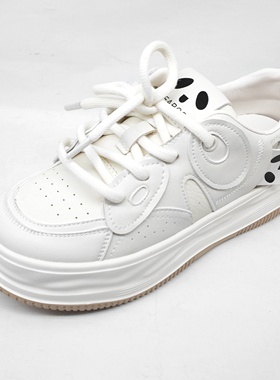 意尔康新款女鞋2024新款春季厚底休闲鞋女时尚板鞋S172AD00992Y