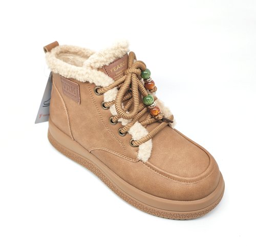 意尔康女靴2025新款时尚百搭休闲鞋女士马丁靴短靴5764AM139383