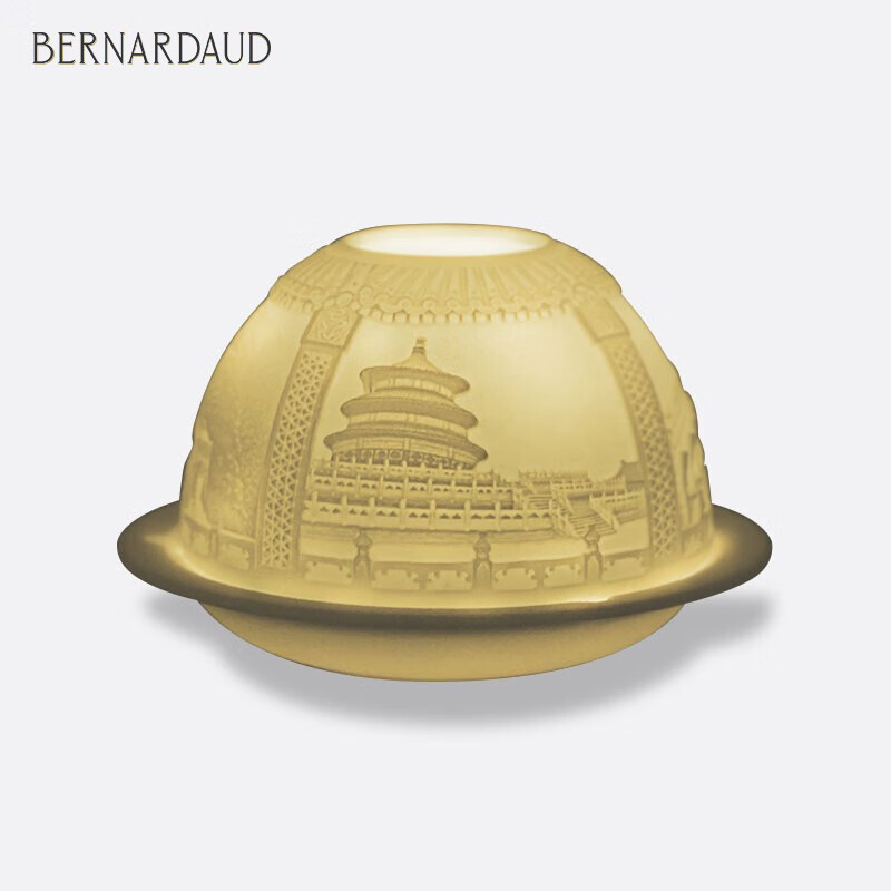 法国柏图 BERNARDAUD 华灯初上系列香氛蜡烛碗北京名胜香薰碗礼盒