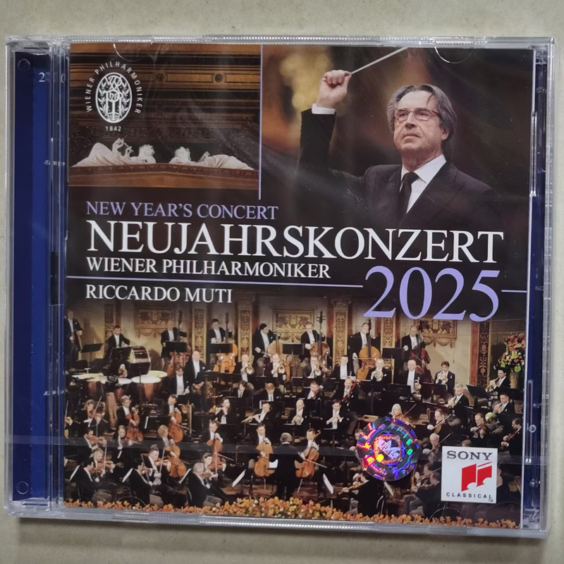 原版进口 2025年维也纳新年音乐会 CD 穆蒂 New Years Concert