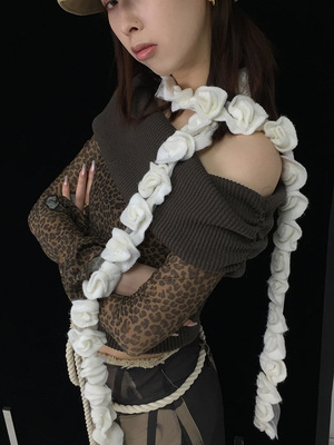 ttsunami秋冬花朵男女通用原创