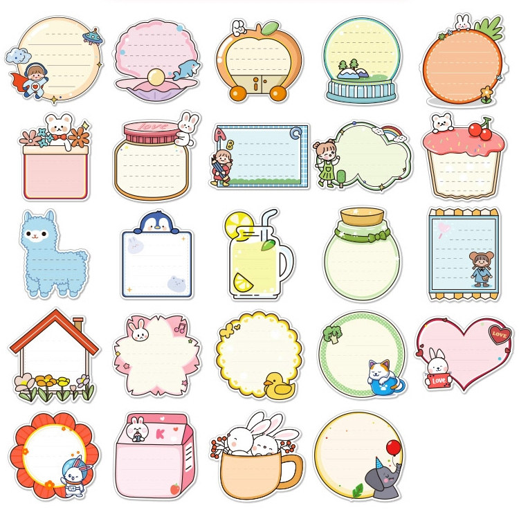 幼儿园成长手册相框贴纸装饰材料儿童档案册diy卡通可书写文本框