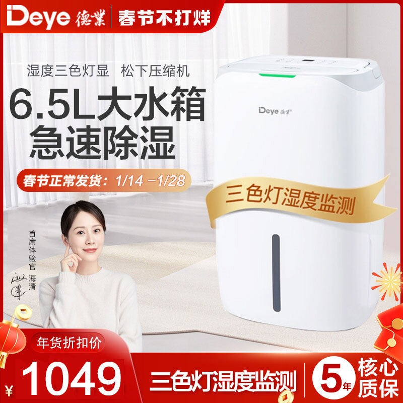 德业除湿机家用吸湿室内除潮抽湿工业DYD-W20A3机抽湿器干燥机20L