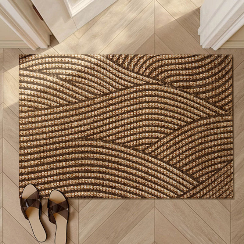 跨境丝圈入户门地垫3D视觉效果纯色纹理进门入户大门除尘门垫脚垫,居家布艺,地毯,淘宝优惠券,粉丝福利购,淘宝优惠卷