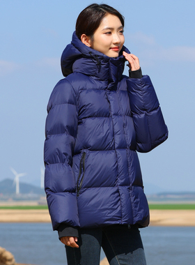 羽物2025年冬季新款女95白鹅绒自发热加厚男女短款羽绒服BP2268