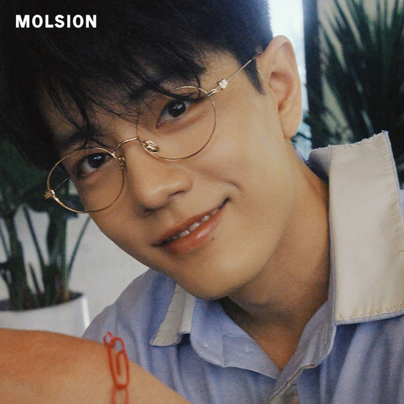 【肖战生日同款】陌森眼镜框书呆子钛架女款近视可配度数镜MA7036