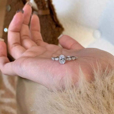 进口爆闪莫桑！婚戒天花板来咯！