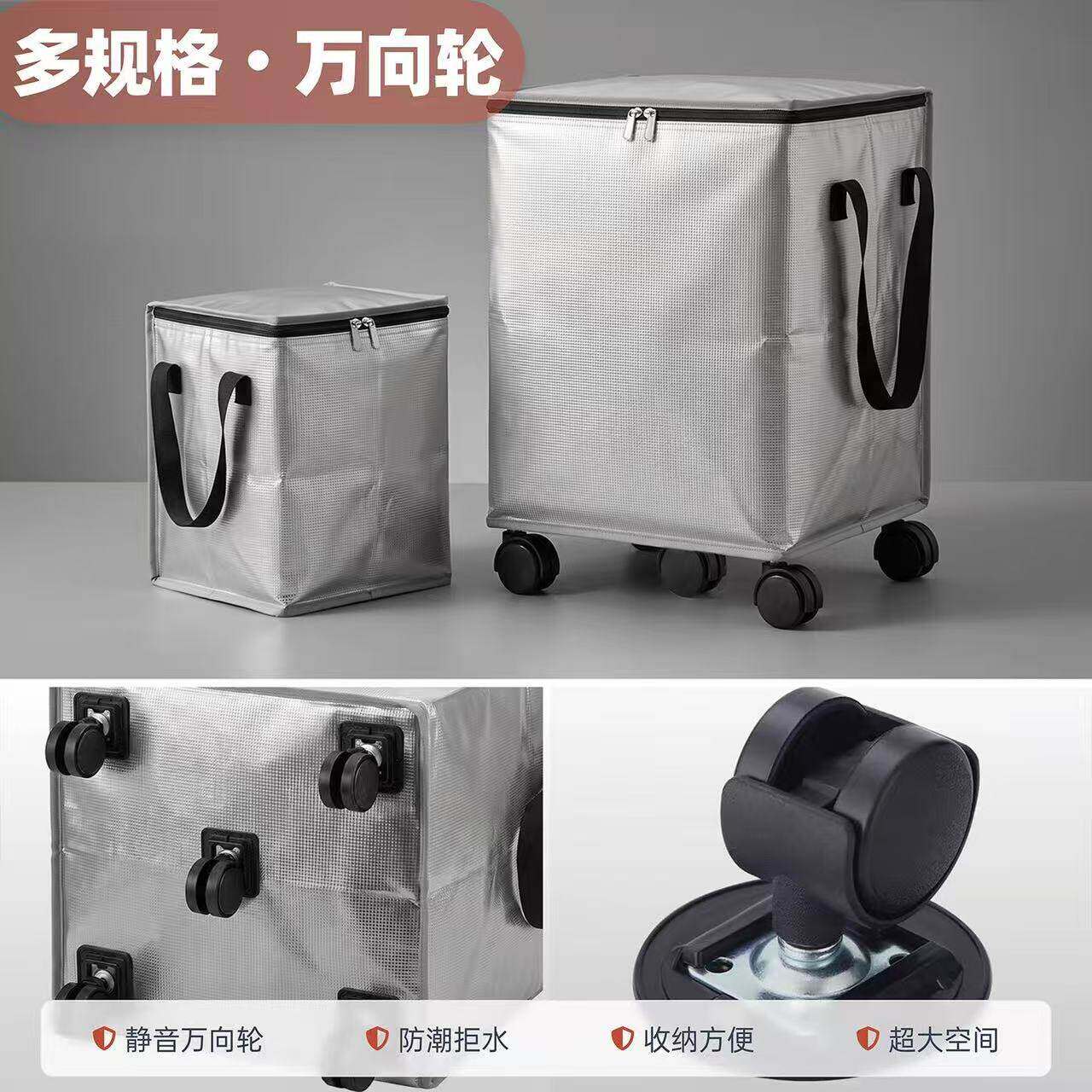 大容量搬家袋打包神器衣物棉被加厚收纳袋防水带轮可折叠行李袋子