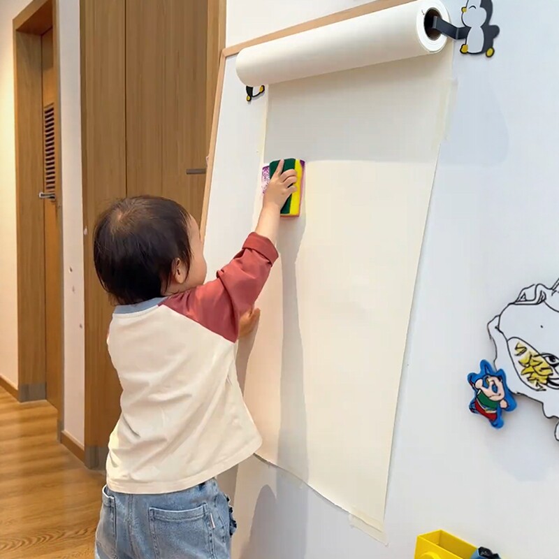 【宝宝画板】卷纸架画纸手工diy大号画板宝宝涂鸦板儿童家用卷轴