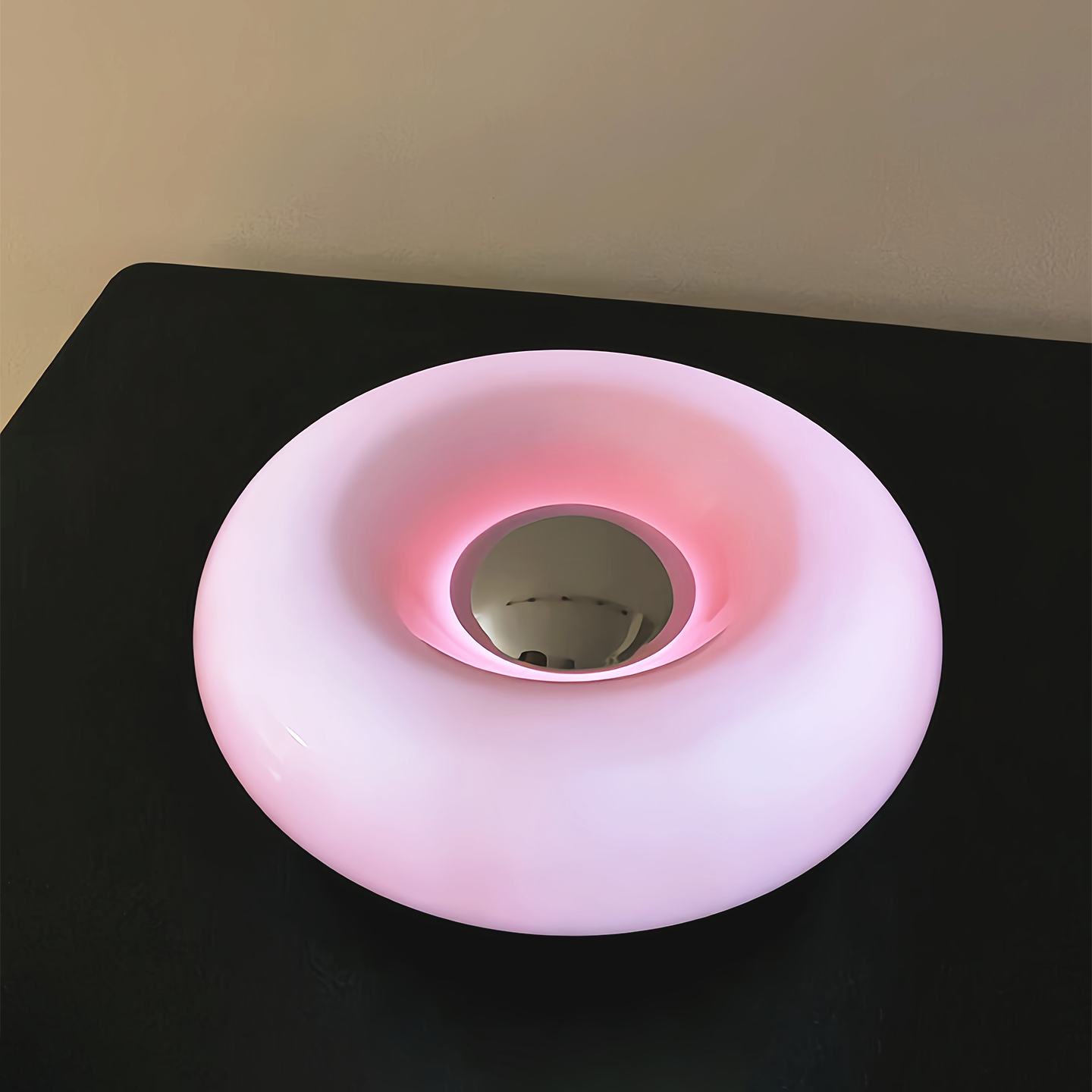 中古甜甜圈台灯卧室床头氛围灯摆件ins轻奢高级感实木底新家礼物,家装灯饰光源,装饰台灯,淘宝优惠券,粉丝福利购,淘宝优惠卷