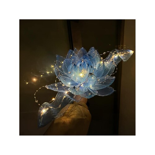 悬浮莲花灯手工diy材料包手提发光灯笼cos汉服拍摄道具送朋友礼物