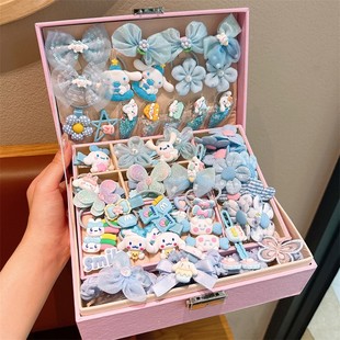 玉桂狗发饰礼盒装送人大耳狗小孩子的所有东西发夹头饰精美包装女