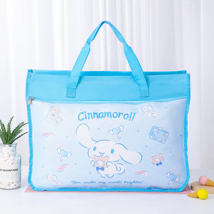 玉桂狗美术袋手提袋大容量大耳狗8开素描纸收纳袋画板袋防水女孩