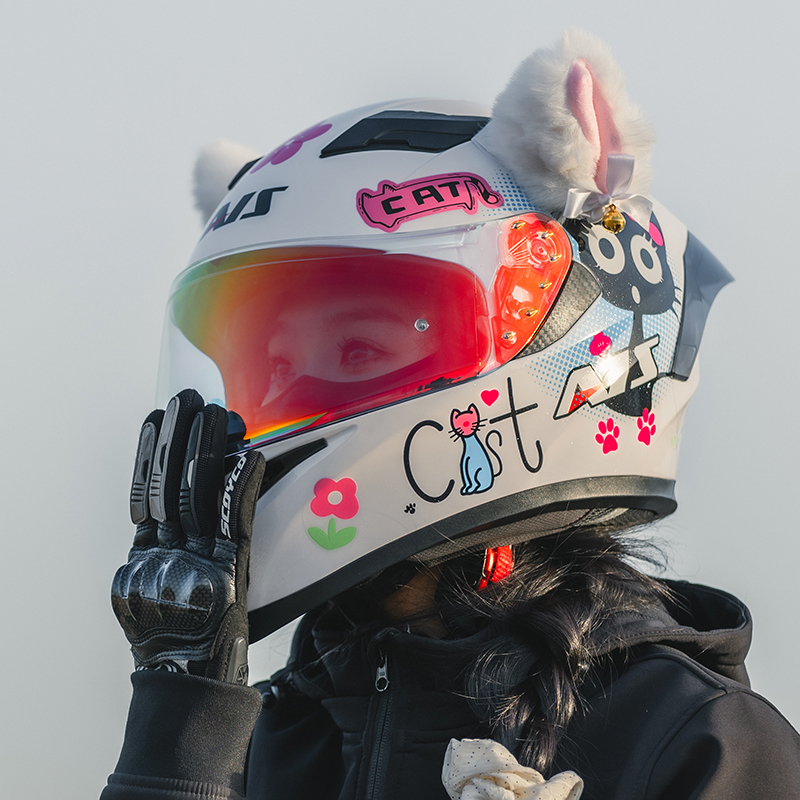 艾狮全盔女四季款顺丰