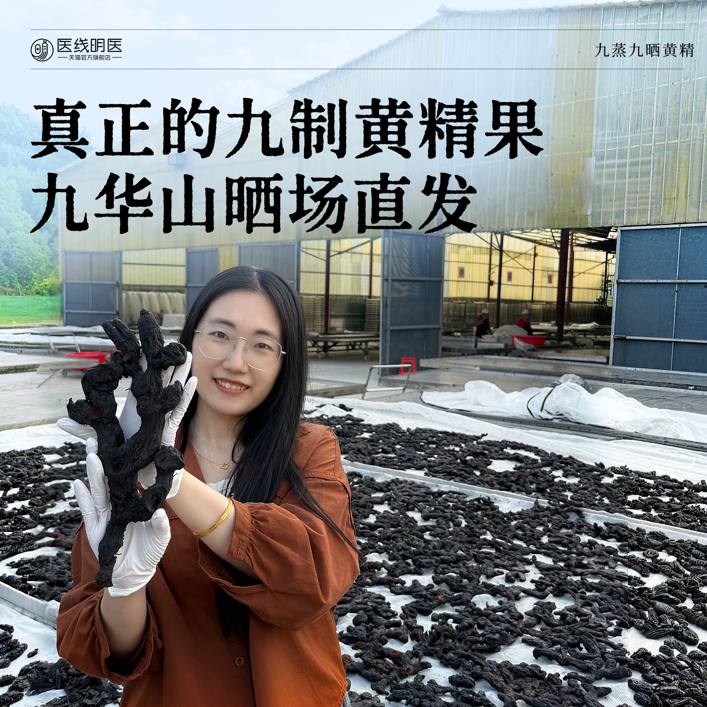 黄精九蒸九制即食中药材九华山晒场九晒独立小包装正品官方旗舰店