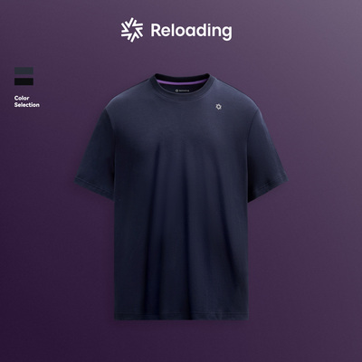 液氨丝光纯棉3M反光印花短袖T恤