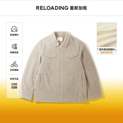 【冬季新款】Reloading重新加载 巴恩风重磅满天星软糯加绒外套