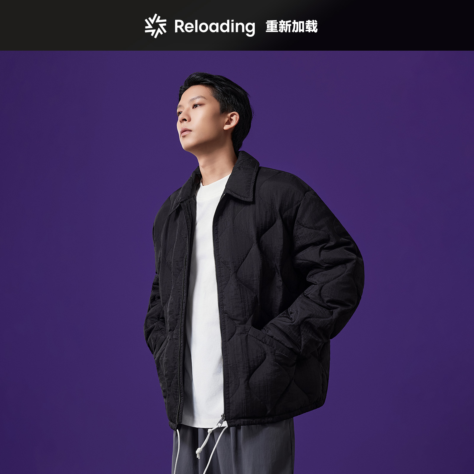 Acne平替情侣款翻领羽绒服