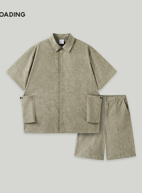 【夏季新款】Reloading重新加载 扎染轻薄透气肌理格纹休闲套装