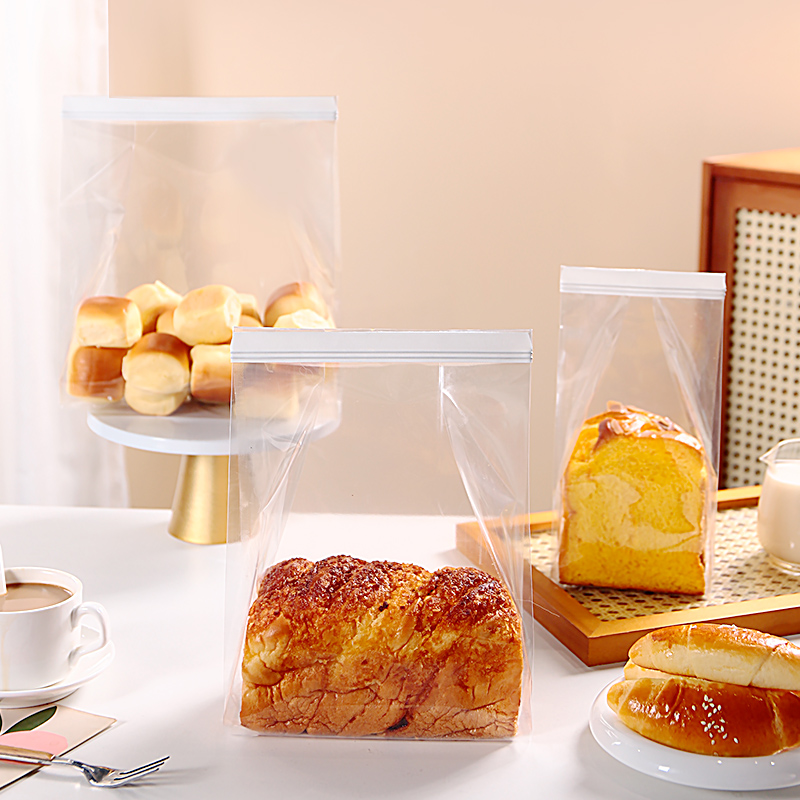 透明吐司面包袋子加厚450g生吐司包装袋铁丝卷边烘焙打包袋自封袋