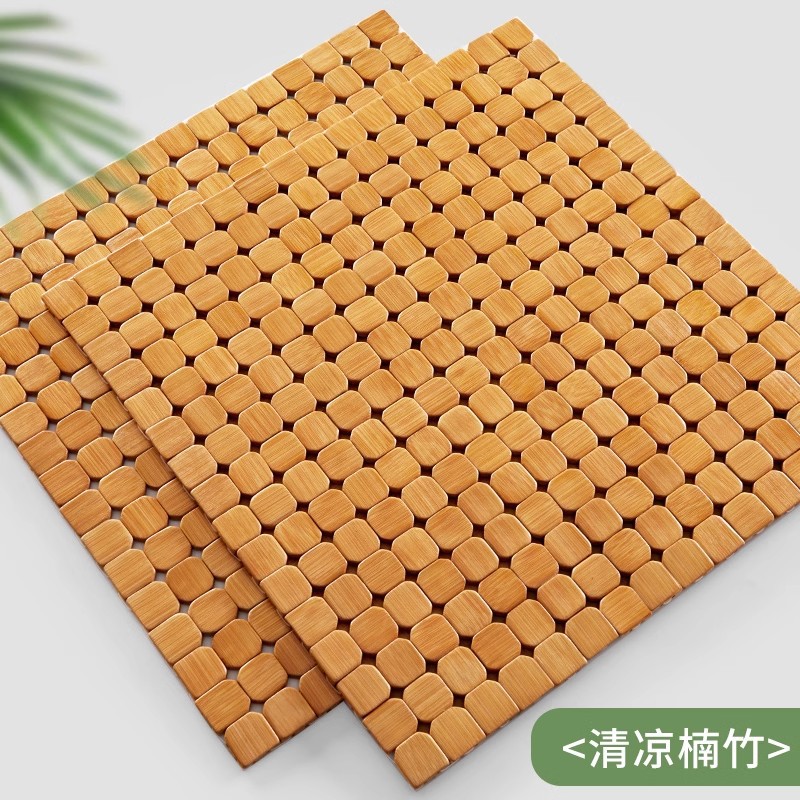 汽车坐垫竹席夏季凉垫单片货车小车车用凉席竹片透气麻将竹子通用