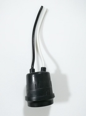 4A250V户外防水灯头 带线灯头 E27螺口吊灯黑色灯头EGE-T175-IP20