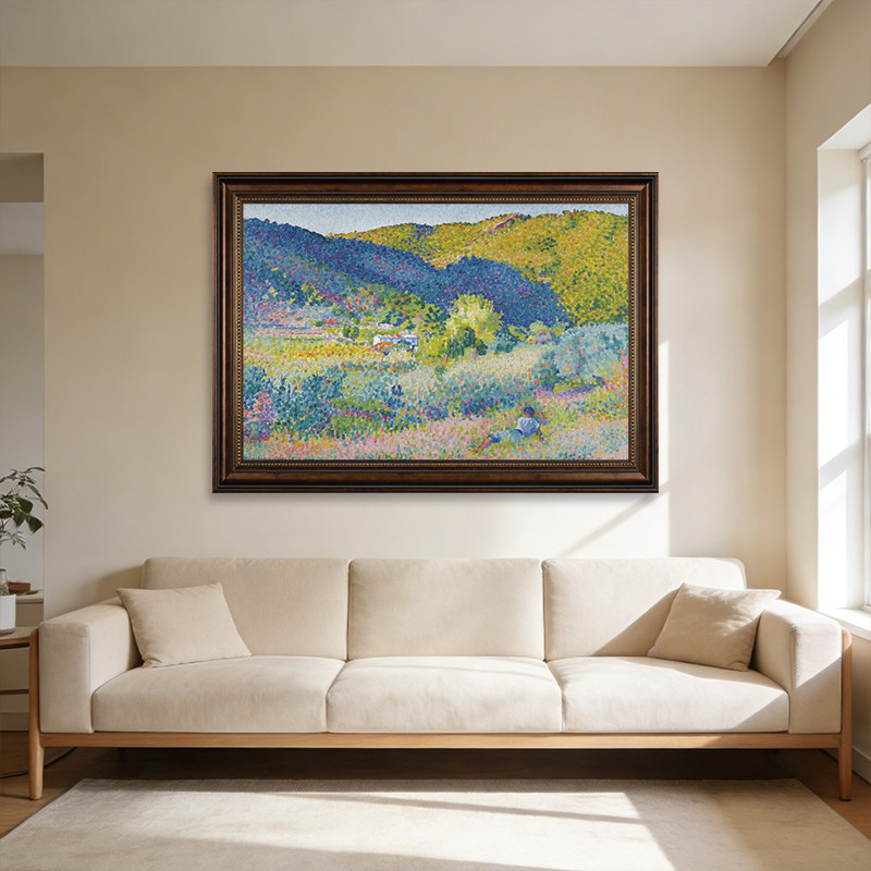 亨利·埃德蒙·克罗斯世界名画装饰画客厅背景墙挂画风景艺术画