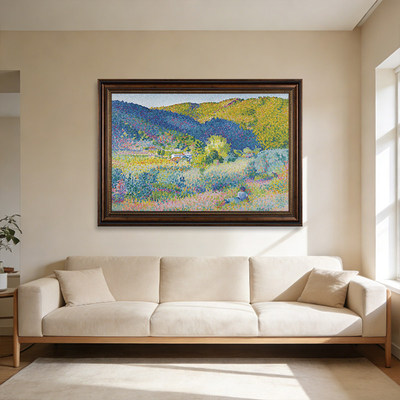 亨利·埃德蒙·克罗斯世界名画装饰画客厅背景墙挂画风景艺术画