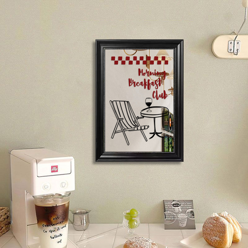 咖啡店镜子摆画网红咖啡馆角镜面画氛围布置背景墙吧台茶水间壁画,家居饰品,现代装饰画,淘宝优惠券,粉丝福利购,淘宝优惠卷