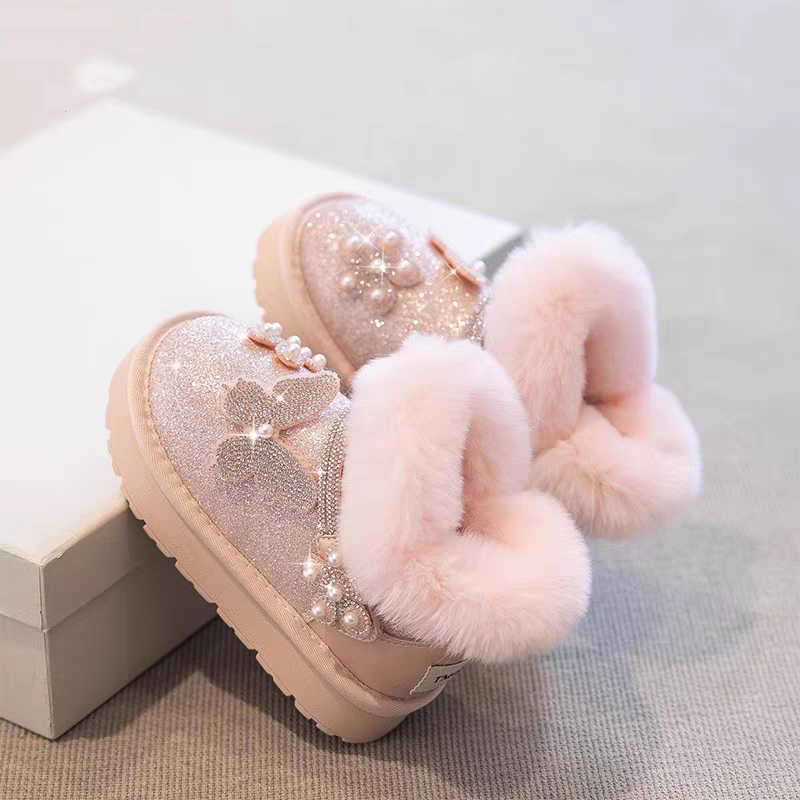 真皮女童雪地靴2025新款冬季儿童加绒加厚雪地棉公主鞋女孩大棉鞋,童鞋/婴儿鞋/亲子鞋,雪地靴,淘宝优惠券,粉丝福利购,淘宝优惠卷