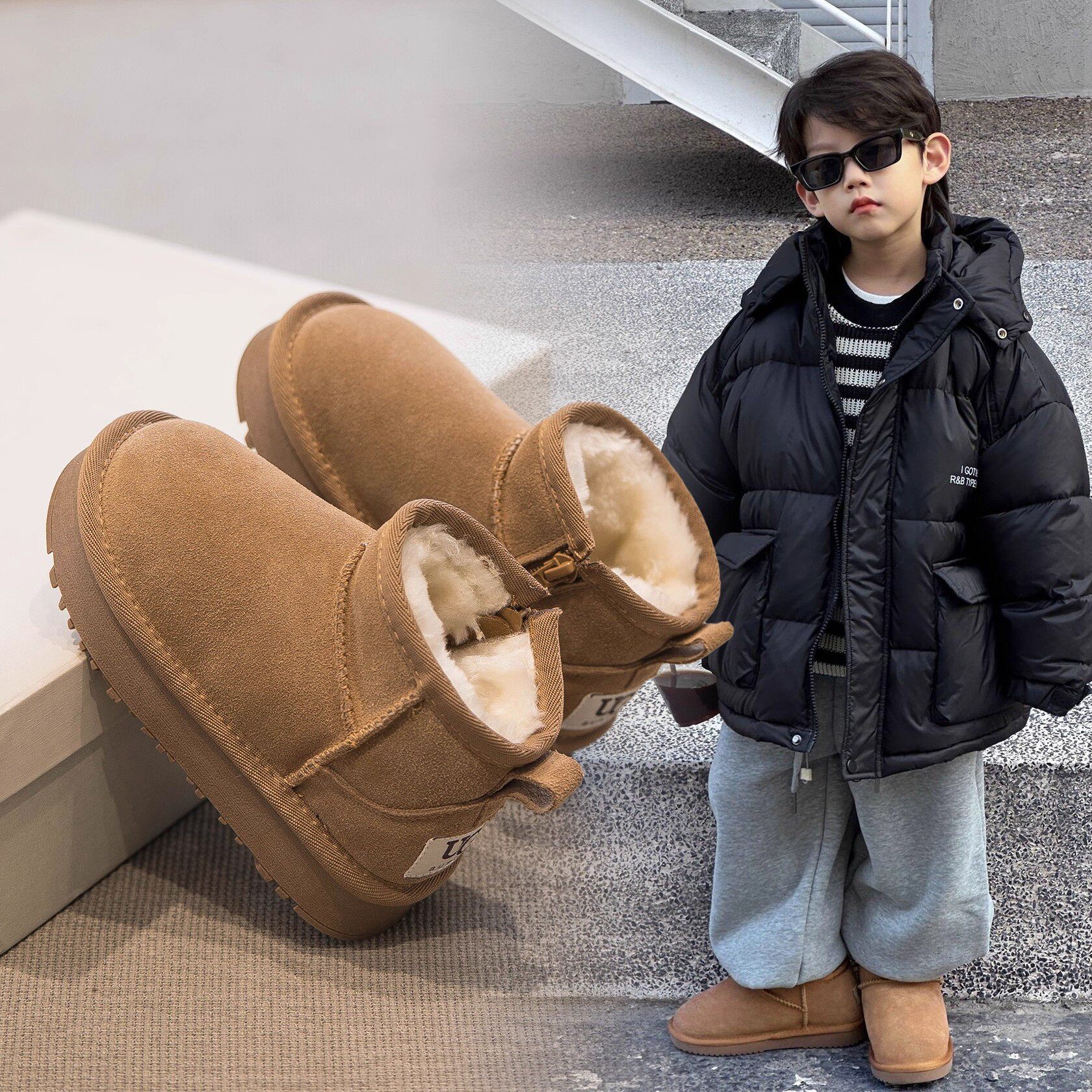 男童雪地靴冬季2025新款儿童加绒鞋男孩秋冬鞋子加厚女童棉鞋防滑,童鞋/婴儿鞋/亲子鞋,雪地靴,淘宝优惠券,粉丝福利购,淘宝优惠卷