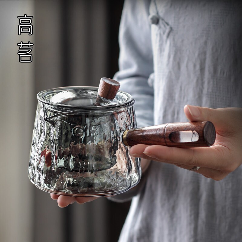 侧把玻璃壶家用内置过滤网煮茶器