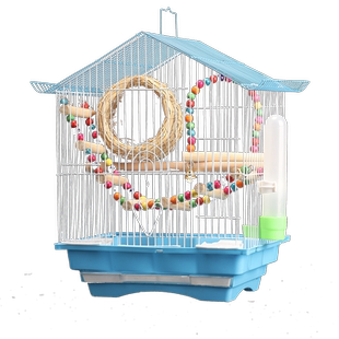 虎皮牡丹绣眼珍珠鸟鹦鹉鸟笼新款小型专用鸟笼子家用大号豪华别墅