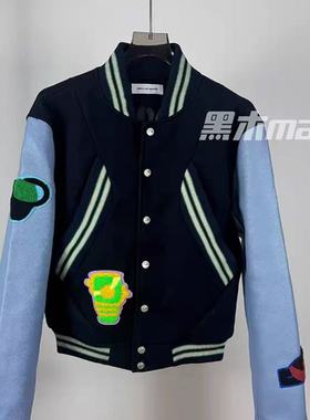 黑木原创kikokostadinov限定蓝袖短款Kiko棒球服外套高街CleanfiI