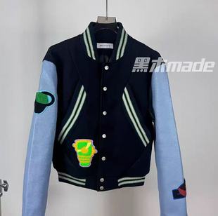 黑木原创kikokostadinov限定蓝袖短款Kiko棒球服外套高街CleanfiI