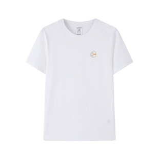 Joma荷马短袖T恤夏季新品圆领运动上衣潮男女同款宽松白塔