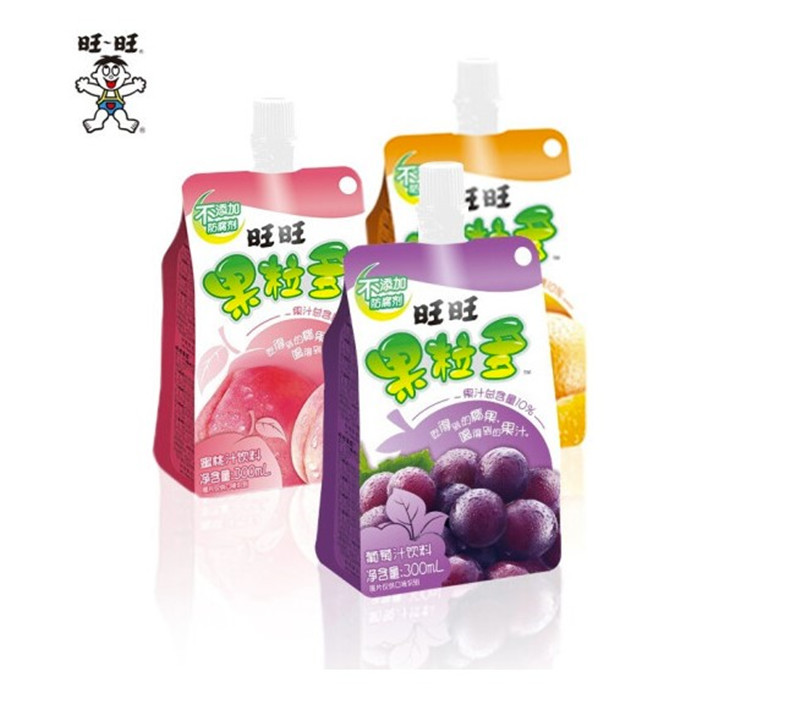 旺仔旺旺果粒多葡萄蜜桃香橙味饮品300ml*10袋果味饮料碎冰果冻爽