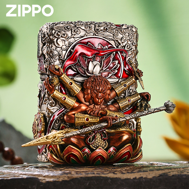 zippo打火机正品 哪吒夜光重甲芝宝官方防风煤油送男朋友高端礼物