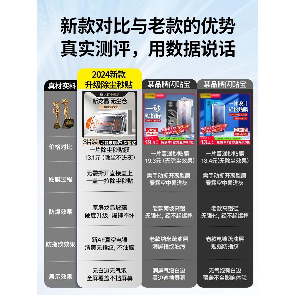 精菲适用于红米k70钢化膜note13pro手机膜k60至尊版k50k70e无尘仓12turbo全屏10/11tpor覆盖k30redmik40s保护