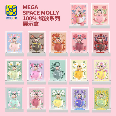 泡泡玛特MEGASPACEMOLLY展示盒
